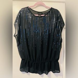 Beautiful black sparkly top.